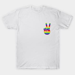 Rainbow Peace Sign - LGBTQ+ T-Shirt